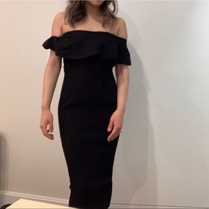 Kendall Kylie dress midi black